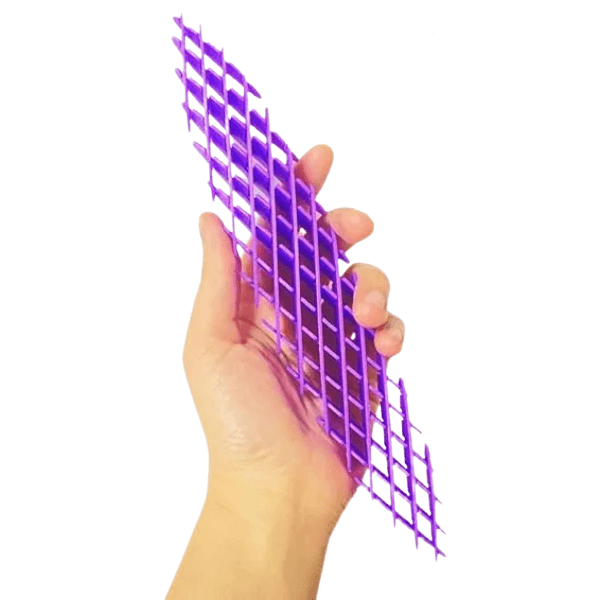 a purple magic morphoid being stretched-fun fidgets