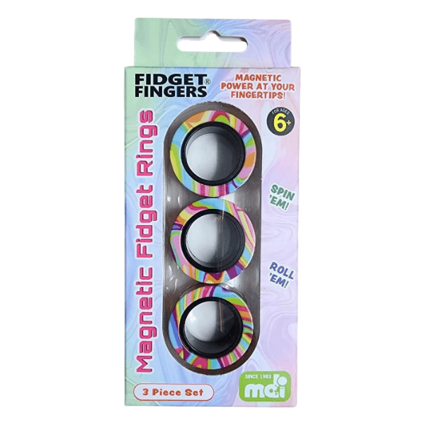 Magnetic Fidget Rings in a box-fun fidgets