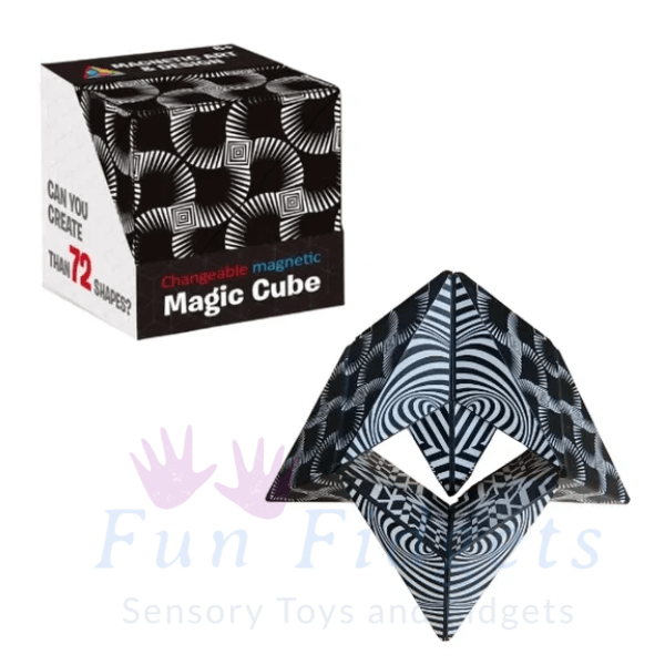 black Changeable Magnetic Magic Cube-fun fidgets