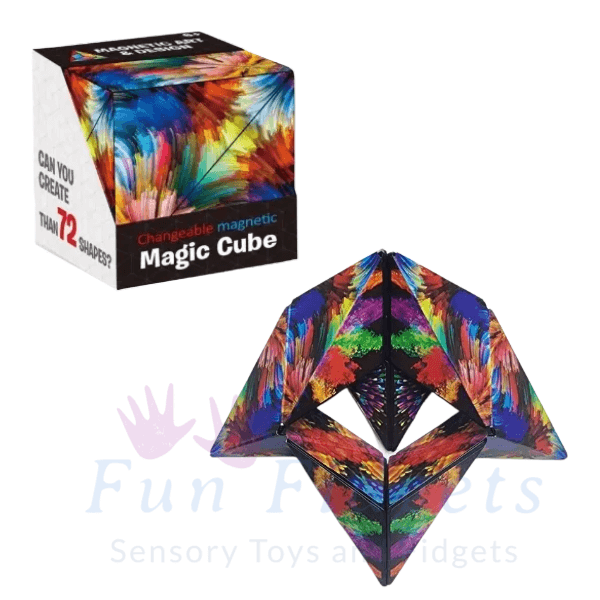 rainbow Changeable Magnetic Magic Cube-fun fidgets