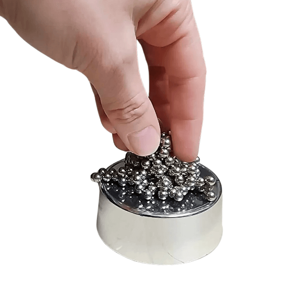 magnetic sculpture being used-fun fidgets