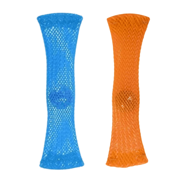 blue and orange Mesh and Marble Fidget-2Pkt-fun fidgets