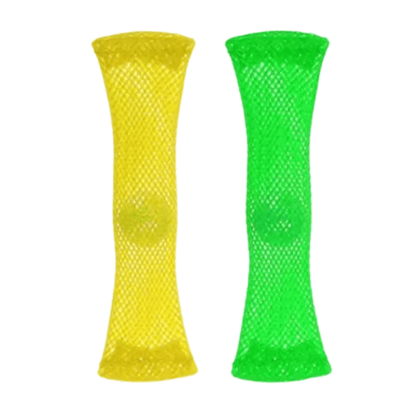 green and yellow Mesh and Marble Fidget-2Pkt-fun fidgets