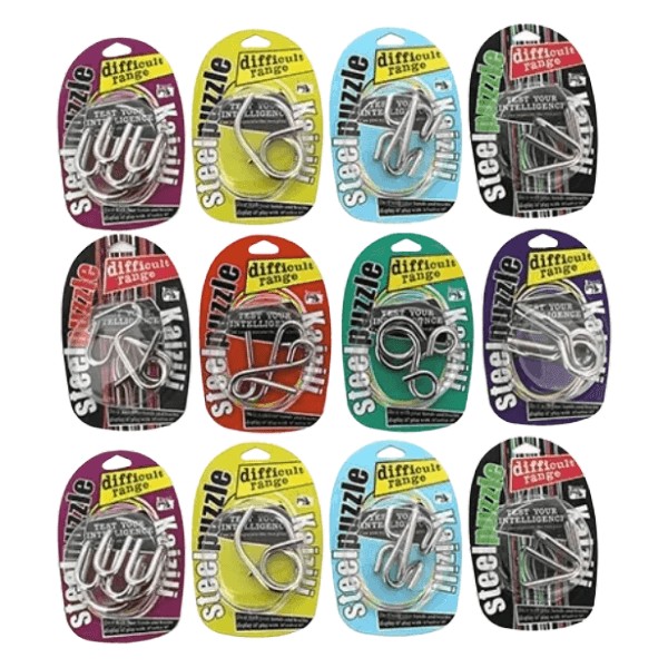  varieties of metal iq puzzles-fun fidgets