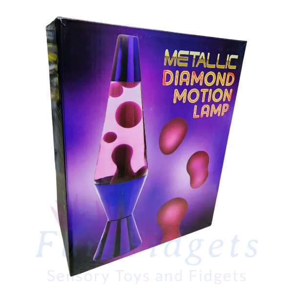 metallic diamond motion lamp box-fun fidgets