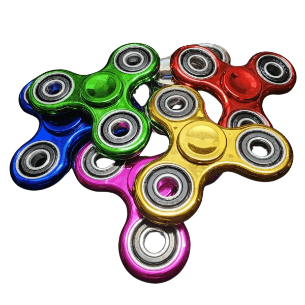 metallic fidget spinners-fun fidgets