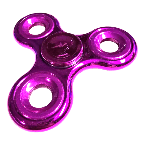 pink metallic fidget spinner-fun fidgets