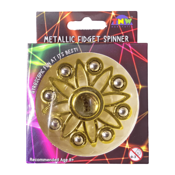 Metallic Fidget Spinner with Metal Balls