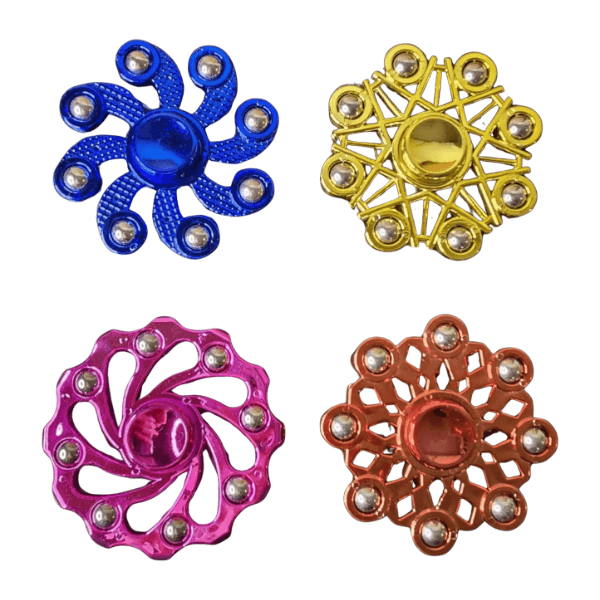 Metallic Fidget Spinner with Metal Balls