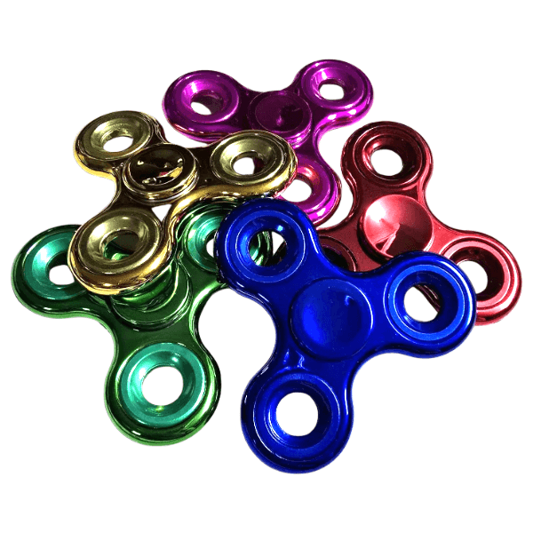 metallic fidget spinners-fun fidgets