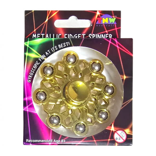 Metallic Fidget Spinner with Metal Balls