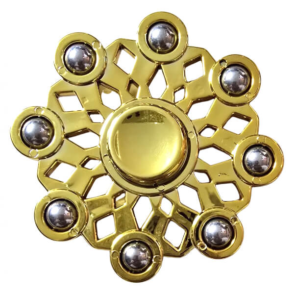 Metallic Fidget Spinner with Metal Balls