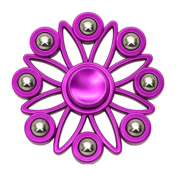 Metallic Fidget Spinner with Metal Balls