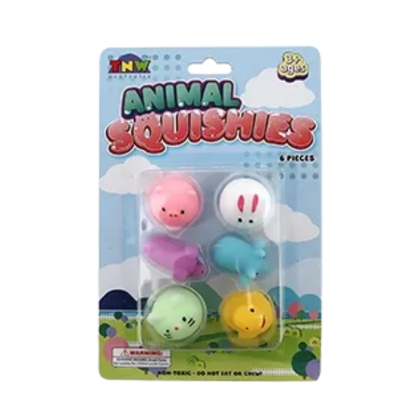 mochi animal squishies 6pack-fun fidgets