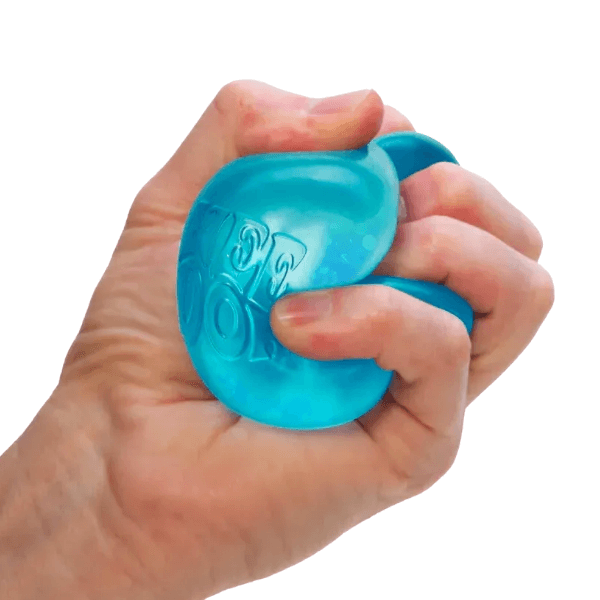 blue nee doh dream drop being squished-fun fidgets