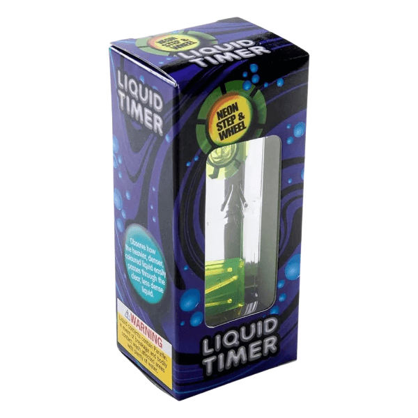 neon step and wheel liquid timer in box-fun fidgets