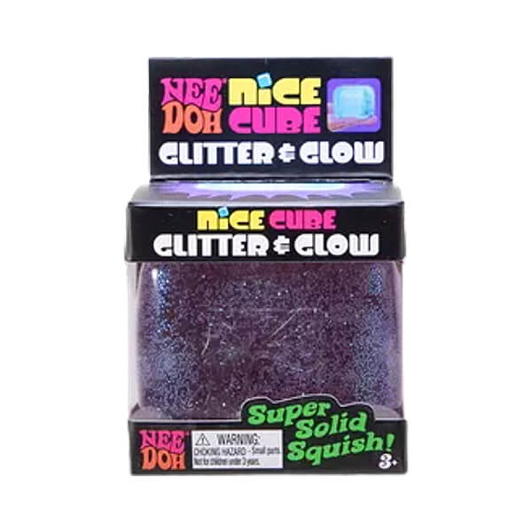 NeeDoh Nice Cube Glitter & Glow