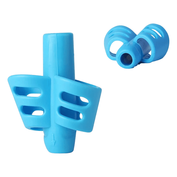 blue 2 finger pencil grip-fun fidgets