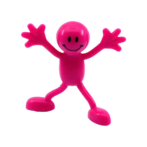 pink bendy figurine-fun fidgets