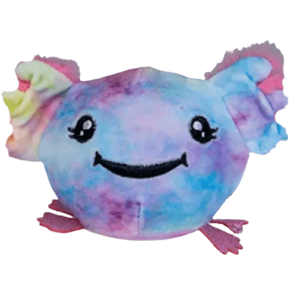 tie dye Plush Ball Jellies-Axolotl-fun fidgets