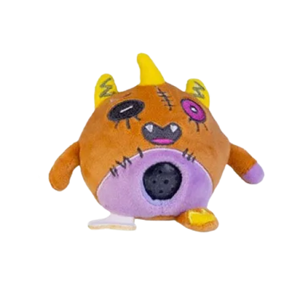 brown/purple Plush Ball Jellies-Creepy Cuties-fun fidgets