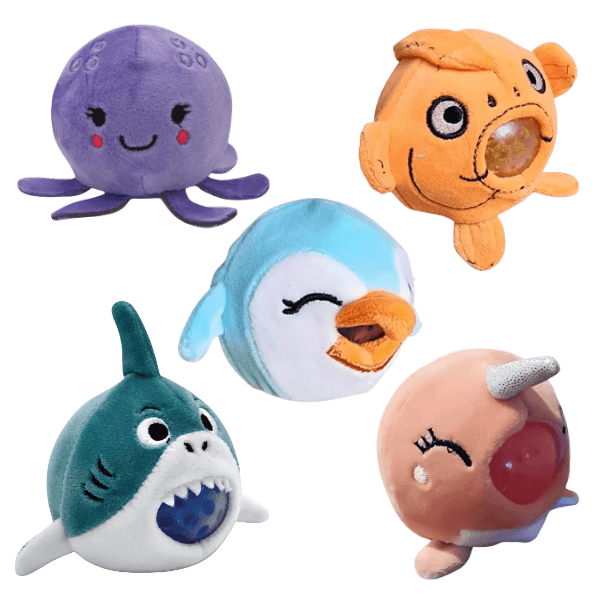 plush sea animal squish balls-fun fidgets