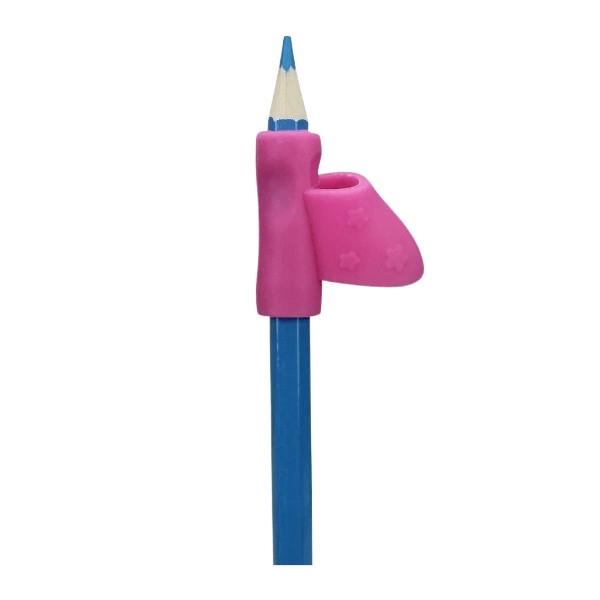 pointer pencil grip on a pencil-fun fidgets