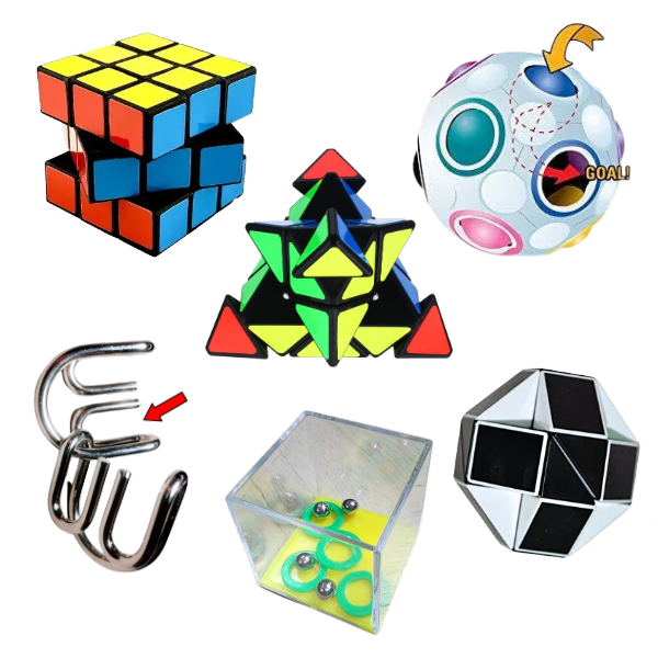 puzzle lovers kit showing how puzzles are used-fun fidgets