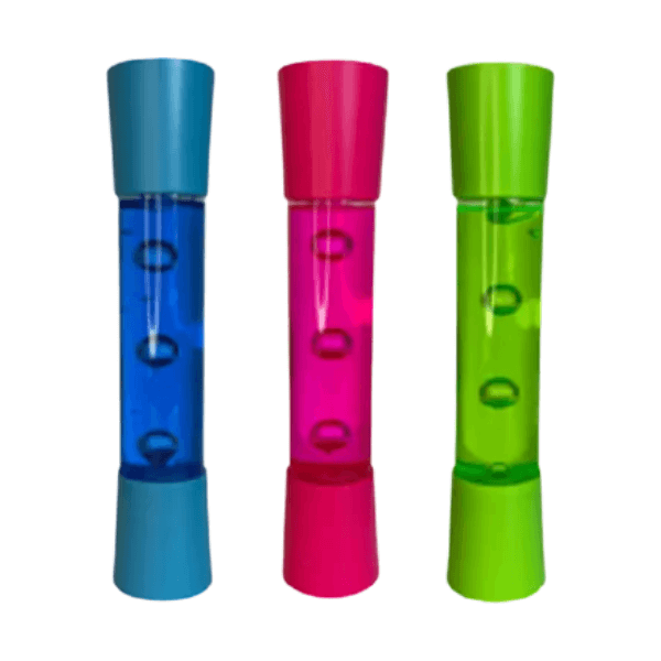 3 relaxing bubble tubes, blue, pink and green-fun fidgets