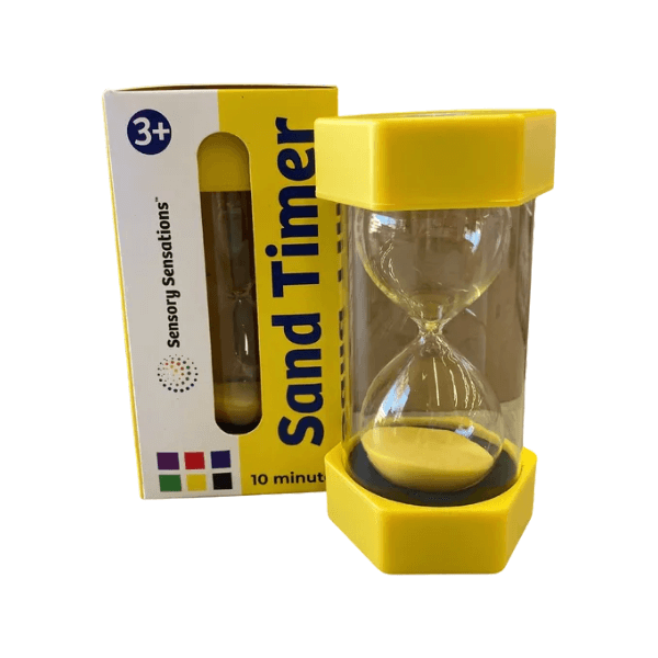 yellow 10 minute minute sensory sensations sand timer-fun fidgets