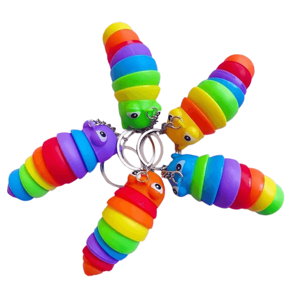 Sensory caterpillar keychains-fun fidgets