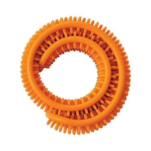 orange sensy band coiled up-fun fidgets