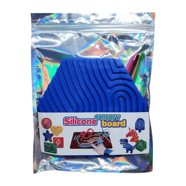 blue silicon sensory board-fun fidgets