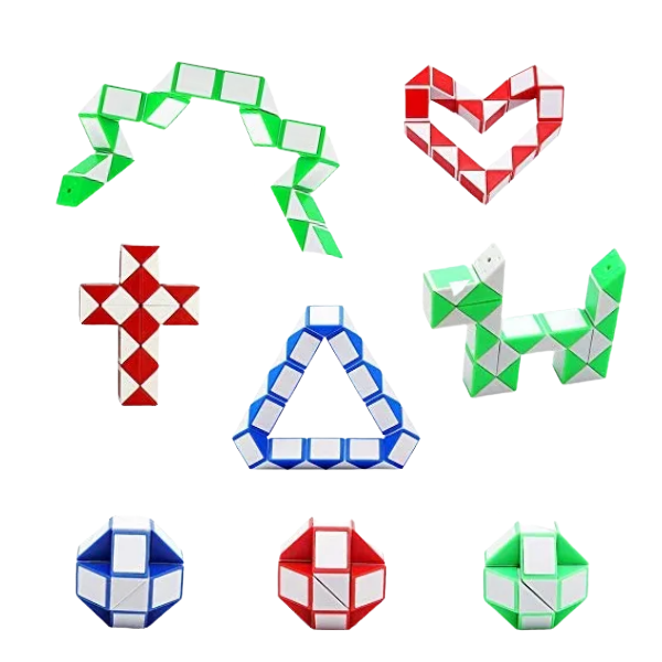 4 small snake puzzles-fun fidgets