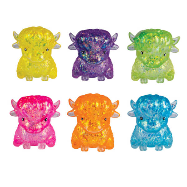 Smooshos Super Squeeze Glitter Highland Cow