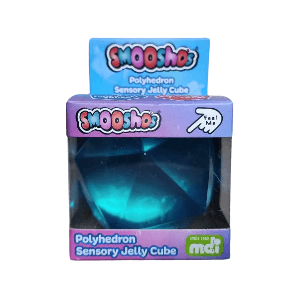 blue smooshos polyhedron jelly cube-fun fidgets