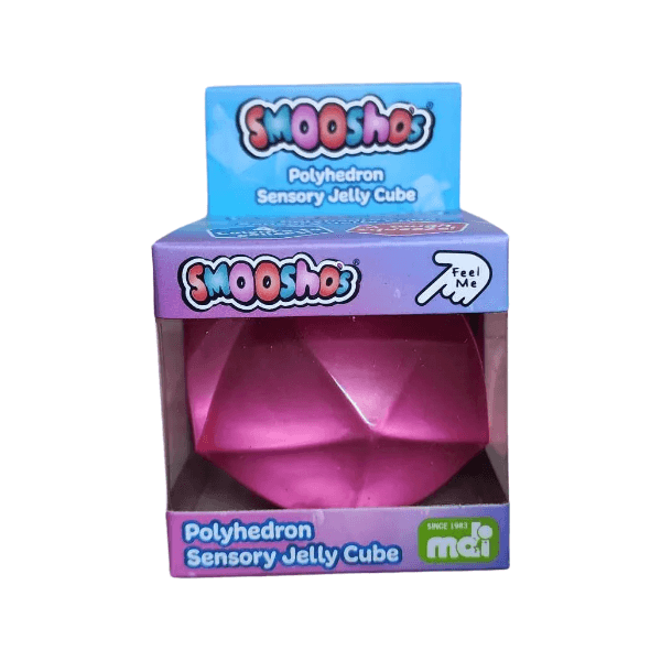 pink smooshos polyhedron jelly cube-fun fidgets