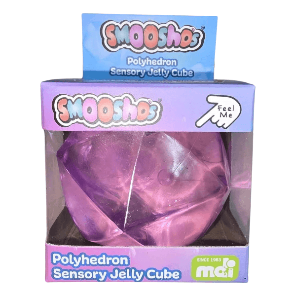 purple smooshos polyhedron jelly cube-fun fidgets