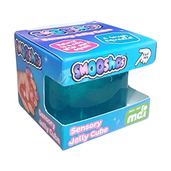 blue smooshos sensory jelly cube-fun fidgets