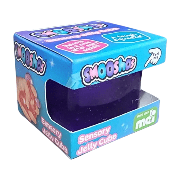 purple smooshos sensory jelly cube-fun fidgets