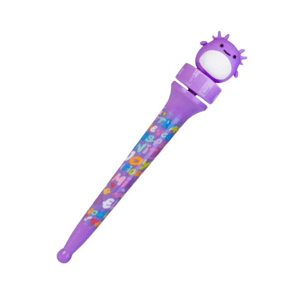 purple Spinning Axolotl Pen-fun fidgets