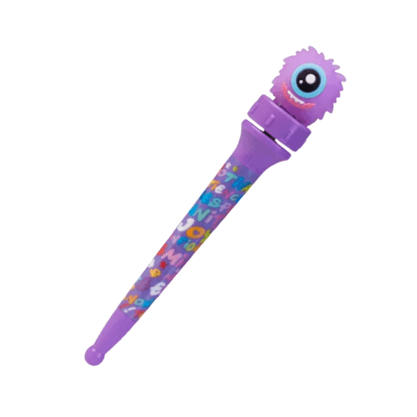 purple Spinning Monsterlings Pen-fun fidgets