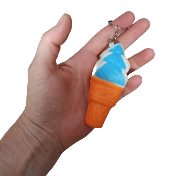Squeezy Ice Cream Keychain