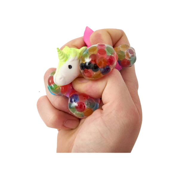 squishy bubble unicorn being squeezed-fun fidgets