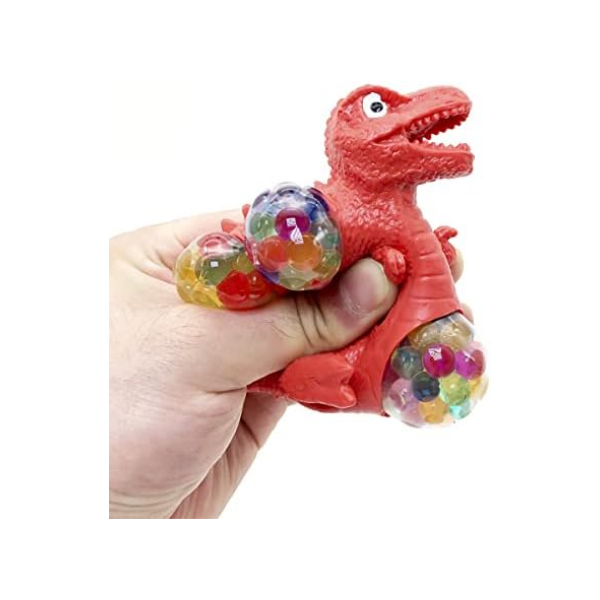 squishy dinosaur being squished-fun fidgets