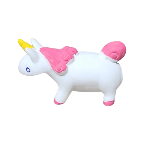 white and pink squishy stretch unicorn-fun fidgets