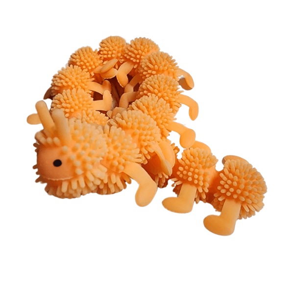orange caterpillar stretchy animal noodle-fun fidgets