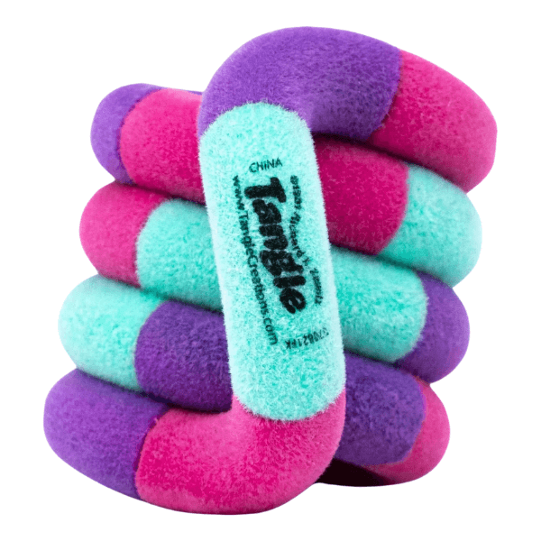 pink, purple and aqua tangle fuzzies-fun fidgets