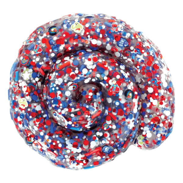 comic book cray aarons thinking putty shown in a swirl out of the tin-fun fidgets