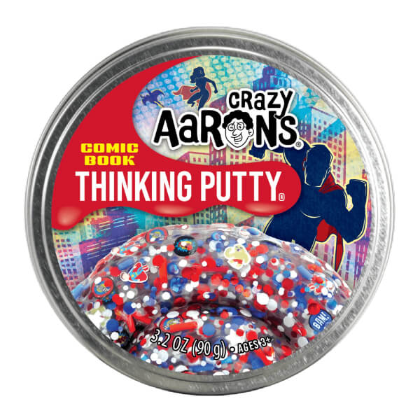 Crazy Aaron's Thinking Putty-Comic Book-4 Inch Tin